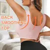 Sujetador push-up de tela brillante transfronterizo de cierre frontal para mujer, talla grande, sin varillas, soporte lateral, anti-flacidez, elevador, estilo europeo y americano