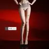 Meias Qinghe 1D Estampa Borboleta Aurora, Gelatina de Uva 360 Sem Costura Sexy Pretas com Abertura no Gancho, Mesmo Estilo das Celebridades da Internet