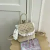 Mochila de Renda Fresca Estilo Coreano Nova Bolsa Feminina Delicada Girly Floral Multiuso Mini Mochila