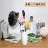 Buquê de Flores Secas Zen para Decoração de Casa Flor de Lótus de Algodão Inserida à Mão Adereços de Buda Decorações Criativas