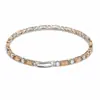 Pulseira feminina estilo popular cruzada estilo luxo leve pulseira feminina de zircônia colorida toque de alta qualidade estilo europeu e americano pulseira de strass atacado