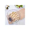 Plato de Vidrio Transparente Multifuncional para Dumplings con Plato para Vinagre Casero Creativo Plato para Frutas Snack Plato para Snacks de Papas Fritas Plato de Concha Marina