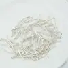 Oro de 18 quilates oro claro cobre puro hilo facetado codo en S tubo accesorio para joyería hecha a mano DIY material para collar pulsera