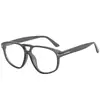 Gafas de Sol para Hombre con Montura Grande Estilo Europeo y Americano, Doble Puente, Gafas Aviador de Personalidad Trendy para Exteriores, Gafas de Sol Versátiles de Moda Estilo Callejero para Mujer