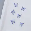 Joias Coloridas Pintadas Artificiais Luminous Borboleta Nail Art DIY Diamante Fluorescente para Unha Acessórios de Grampo de Cabelo para Unha Brincos
