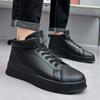Tenis de Caña Alta con Altura Aumentada, Tenis de Caña Alta Blancos, Zapatos Blancos, Estilo Coreano Moderno Cool Zapatos para Correr Skateboarding, Zapatos Casuales para Hombre
