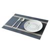 Mantel individual Teslin de PVC a rayas para café, mantel nórdico impermeable, aislamiento térmico para hotel y hogar, disponible en positivo y reverso.
