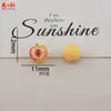 Nova Mini Pequena Série de Frutas Artesanal DIY Cola de Creme Resina Acessórios para Cabelo Presilhas para Cabelo Nail Art
