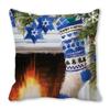 Feliz Navidad Feliz Navidad terciopelo piel de durazno encriptado decoración para el hogar cojín de sofá almohada ZT402