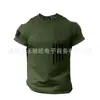 Camisa de Verano Nuevo Estilo Lavada Bordada Cuello Redondo Personalizada Estampada Estilo Americano Japonés Moderna Holgada Casual