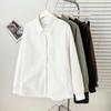 Abrigo de Solapa Holgado Sencillo Talla Grande para Mujer Primavera 2025 100.00kg Hermana Gordita Chaqueta Cardigan Versátil 6648