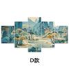 Comercio Electrónico Dropshipping Paisaje Tradicional Pintura China Pintura Decorativa de Cinco Enlaces Sala de Estar y Restaurante Estilo Antiguo de Alta Gama Pintura Colgante Fábrica Venta al por Mayor