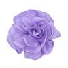 Flor de satén con borde quemado hecha a mano de 8 cm, accesorios para el cabello de camelia para niña, tocado, ramillete de flores, decoración de flores para zapatos y sombreros.