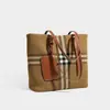 Bolso de hombro grande de moda estilo coreano, simple y versátil, adecuado para uso casual y para ir al trabajo, bolso tote de punto a cuadros para mujer