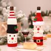 Decoraciones navideñas Juego de botellas de vino Champán Vino Juego de vino creativo Mesa de comedor de hotel Restaurante Arreglo festivo