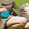 Bolsa de Silicona para Comida de Perro de Mascota de Nuevo Producto Transfronteriza, Bolsa Portátil para Snacks de Entrenamiento de Perros al Aire Libre, Bolsa de Cintura Magnética, Bolsa de Silicona para Entrenamiento de Perros