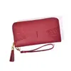 Nova Bolsa de Celular de Mão Cor Sólida, Carteira Longa Feminina, Porta-Moedas Fino de Grande Capacidade, Porta-Cartões Multifuncional, Bolsa de Mão em PU