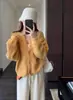 Duni Dn A Cor É Tão Linda, Suéter Clareador e Antienvelhecimento, Jaqueta Cardigan de Tricô de Manga Longa para Mulheres, Novo Estilo Outono e Inverno 2025