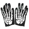 Amazon Halloween Máscara Fantasia Adereços Luvas de Unha com Pó Dourado Festa Performance Conjunto de Unhas Pai e Filho