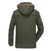 Chaqueta acolchada de algodón de invierno transfronteriza 13029 para hombre, forrada de polar, engrosada, multibolsillos, de longitud media, para mediana edad y ancianos, talla grande, chaqueta acolchada de algodón para padre