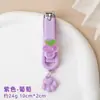Cortador de Unhas Desenho Gato com Glitter Garra Fofa Doméstico Infantil Estudante Portátil Anti-Salpico Tesoura de Unha Atacado