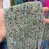 Natural Hubei minério cru turquesa corte de superfície contas 2mm contas facetadas diy mão corda clavícula colar jóias atacado