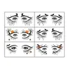 Maquillaje de Ojos Halloween Transfronterizo Tatuajes Temporales Impermeables Araña Telaraña Murciélago Forma Oscura de Ojo Atractivo para Fiesta Nuevo Estilo