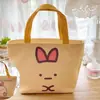 Bolsa de almoço PU japonesa bolsa térmica fofa desenho animado grande estudante trabalhador de escritório bolsa térmica para marmita bolsa de almoço peixe feio
