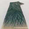Tela para vestido con lentejuelas, encaje, tul, rayas de malla, parte inferior, lentejuelas, encaje, tul MN673