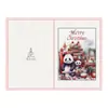 Tarjetas de Felicitación Navideñas Transfronterizas Decoraciones de Velas de Copo de Nieve Navideño Tarjetas de Agradecimiento Navideñas con Sobres y Pegatinas