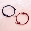 Europa y Estados Unidos nuevo brazalete de pareja de atracción magnética de amor de aleación simple un par de cuerda de mano para hombre y mujer joyería para comercio exterior