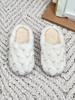 Pantuflas de Algodón Suave con Suela Blanda en Forma de Corazón Transfronterizas, Cálidas y Cómodas, de Invierno para Interiores del Hogar, Suela Plana, Venta al por Mayor para Exportación, Punta Cerrada, Diseño Sencillo