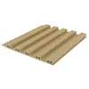 Paneles de Pared de Fibra de Madera de Bambú, Paneles de Rejilla, Paneles de Pared de Fondo de Madera Ecológica, Paneles de Pared Decorativos Entrelazados de Autoinstalación, 285 Paneles de Rejilla