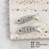 Banho de Ouro Real, Galvanoplastia Conservadora de Cor, Pingente de Peixe Dourado Koi, Joias Artesanais DIY, Acessórios para Pulseira, Colar, Brinco
