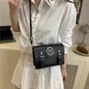 Bolsa Quadrada Pequena Transversal de Ombro Único Moderna e Bonita Bolsa Laço de Textura Personalizada Bolsa de Ombro Popular Feminina Primavera 2025