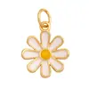 Accesorios de bricolaje S22 microincrustación color girasol flor de circón colgante