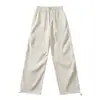 Estilo Americano Verão Novo Estilo de Rua Calças Esportivas com Rebites Femininas Soltas Casuais Emagrecedoras Calças para Escalada Perna Reta Calças da Moda