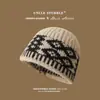 Chapéu de Inverno com Aba e Pom-Pom em Tricô Fair Isle, Jacquard Retrô de Nicho, Espessado e Forrado com Lã, com Tassel