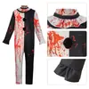 Traje Cosplay Halloween Segunda Dimensão Clown Alma Quebrada cos Traje Clown Alma Quebrada Macacão Vestido Mancha de Sangue