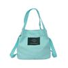 Verano 2019 Nueva Llegada Estilo Japonés Artístico Simple Letra Lona Bolso de Mujer Bandolera Bolso de Hombro Bolso de Mano Bolso Pequeño Tipo Cubo