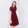 Vestido de Gasa de Alta Gama para Mujer en Verano, Nuevo Diseño Adelgazante y Elegante de Largo Medio, Vestido Elegante para Señoras