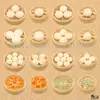 Pão de Leite Cozido Simulado Flor de Comida Rolo de Brinquedo Restaurante Xiaolongbao Adereços Decorativos Modelo Jardim de Infância Crianças Pão Falso