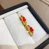 Collar Colgante de Flor de la Suerte con Baño de Oro Real de 18k y Circonita, Juego de Pendientes, Accesorios de Lujo Ligero de Alta Gama de Moda para Mujeres
