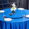 Funda Protectora Giratoria Redonda Grande para Mesa de Hotel Mantel de Mesa Giratoria Redonda de Vidrio de Lujo Ligero Mantel de Color Sólido