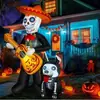 Bestseller transfronterizo calavera calabaza linterna perrito modelo inflable adorno decoración festiva accesorio para jardín exterior