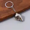Llavero Creativo de Metal con Hub de Turbina Giratoria Secador de Pelo Colgante para Llaves Regalo Pequeño