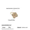Taina Conjunto de Pulsera Collar Anillo de Acero Inoxidable con Diamantes Completos de Trébol de Cuatro Hojas Transfronterizo Europeo y Americano Zirconia Joyería Femenina de Lujo Ligero