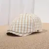 Moda Juvenil Nueva Primavera y Verano Gorra de Béisbol a Cuadros para Mujer 2026 Estilo Coreano Dulce Casual Versátil Boina Venta al por Mayor