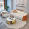 Conjunto de Sofás em Linha Reta para Recepção de Hotel para Apartamentos Pequenos, Sala de Estar de Luxo Leve, Salão de Beleza, Recepção de Clube