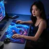 Mouse Pad Série Animal Colorido Estilo Criativo Chama Azul Pequeno para Escritório Antiderrapante Resistente à Sujeira Espessado Atacado